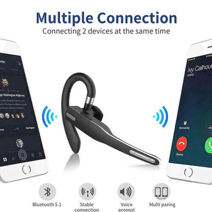 Bluetooth Headset Wireless Ear Hook Noise Cancelling Mic