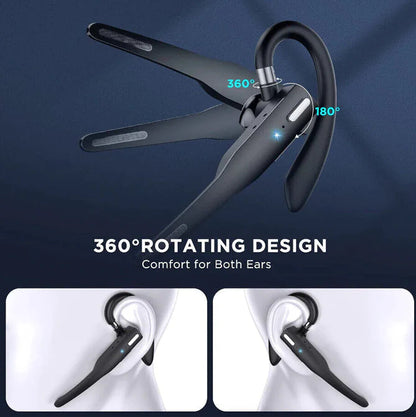 Bluetooth Headset Wireless Ear Hook Noise Cancelling Mic