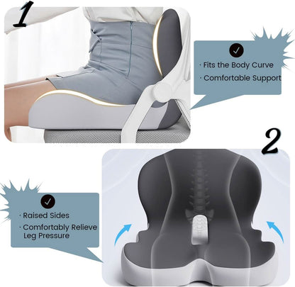 Seat Cushion Memory Foam Ergonomic Office Chair Pad