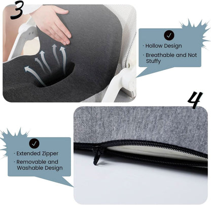 Seat Cushion Memory Foam Ergonomic Office Chair Pad