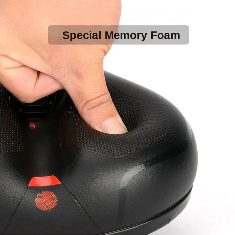 Bike Seat Comfortable Memory Foam Wide Bicycle Saddle for Men Women