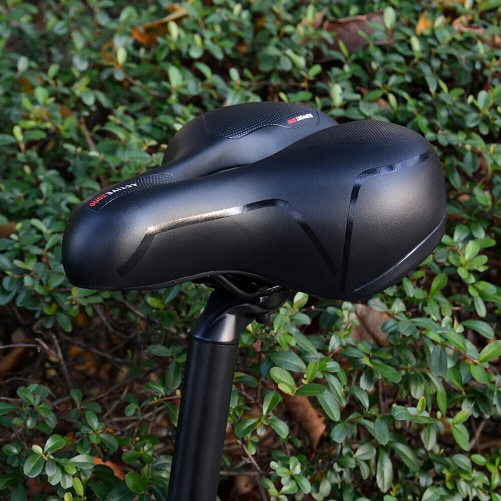 Bike Seat Comfortable Memory Foam Wide Bicycle Saddle for Men Women