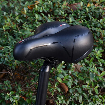 Bike Seat Comfortable Memory Foam Wide Bicycle Saddle for Men Women