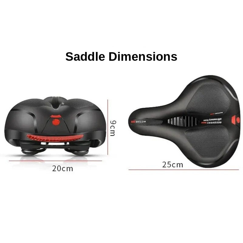 Bike Seat Comfortable Memory Foam Wide Bicycle Saddle for Men Women