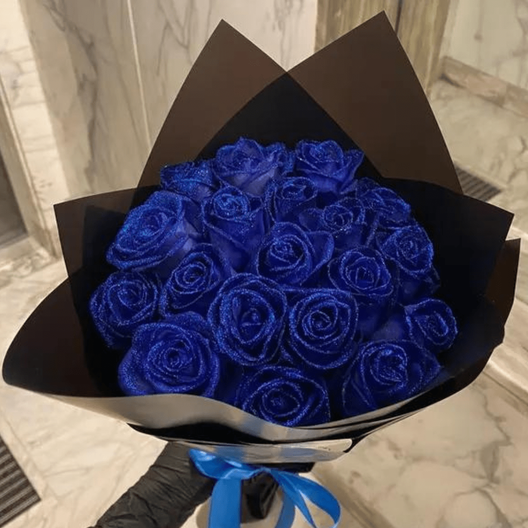Artificial Rose Glitter Decorative Rose Luxury Gift Flower