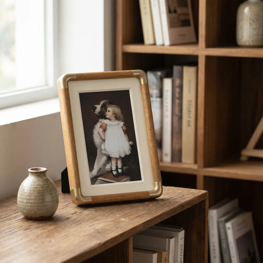 Picture Frame Vintage Metal Desktop Photo Display