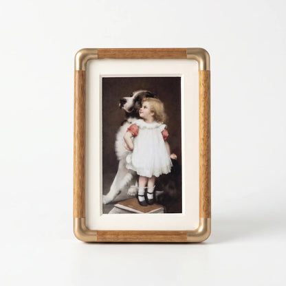 Picture Frame Vintage Metal Desktop Photo Display
