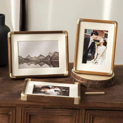 Picture Frame Vintage Metal Desktop Photo Display