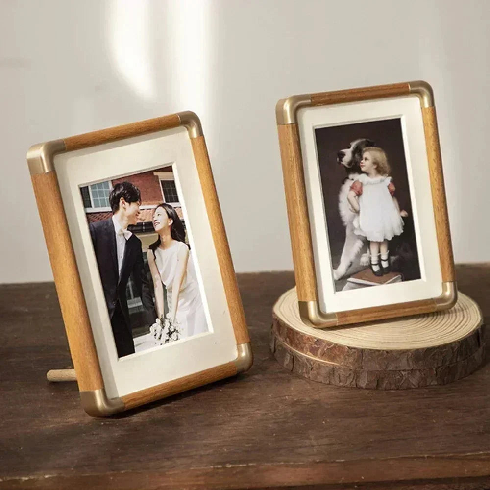 Picture Frame Vintage Metal Desktop Photo Display
