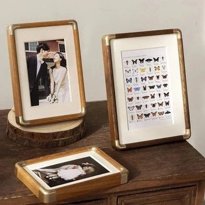 Picture Frame Vintage Metal Desktop Photo Display