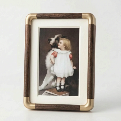 Picture Frame Vintage Metal Desktop Photo Display