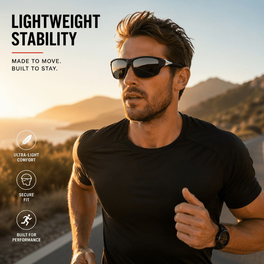 Polarized Sports Sunglasses for Men Women UV400 Cycling and Fishing
