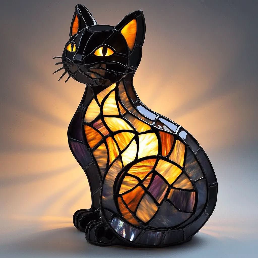 Night Light Cat Lamp Rechargeable Silicone Touch LED Light