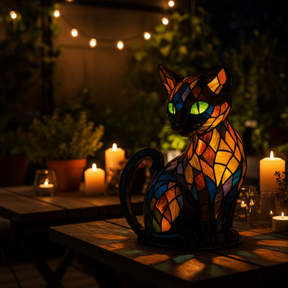 Night Light Cat Lamp Rechargeable Silicone Touch LED Light