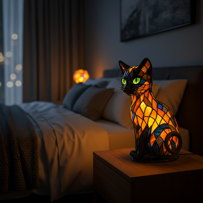Night Light Cat Lamp Rechargeable Silicone Touch LED Light