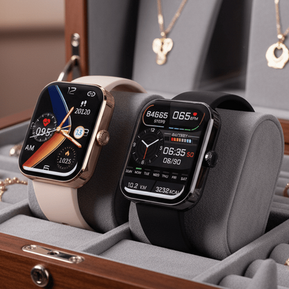 Smart Watch Health Monitor with Glucose Trend and Heart Tracking