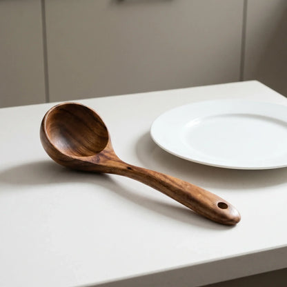 Kitchen Utensil Set Wooden Cooking Tools with Holder
