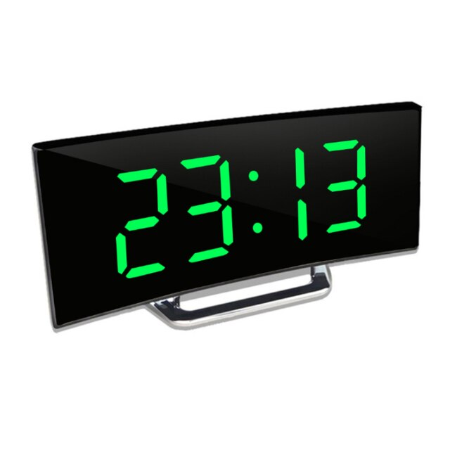 Digital Alarm Clock for Bedroom LED Mirror Display Auto Dimming