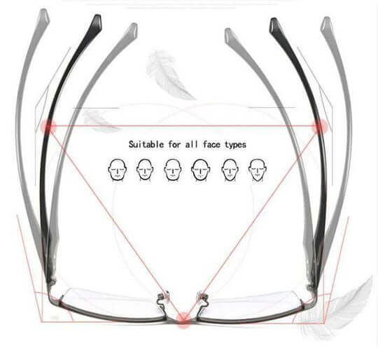 Reading Glasses Multifocal Blue Light Blocking Anti Glare Eyewear