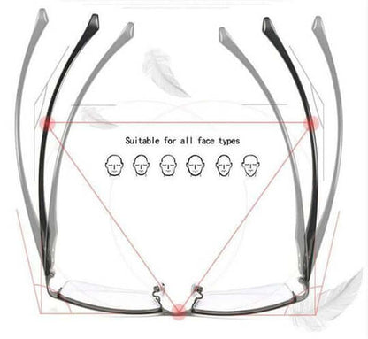 Reading Glasses Multifocal Blue Light Blocking Anti Glare Eyewear