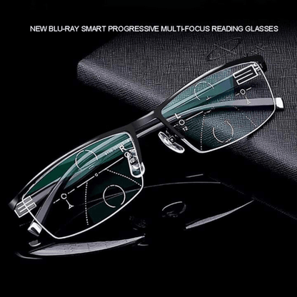 Reading Glasses Multifocal Blue Light Blocking Anti Glare Eyewear