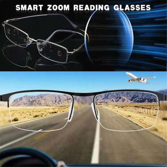 Reading Glasses Multifocal Blue Light Blocking Anti Glare Eyewear