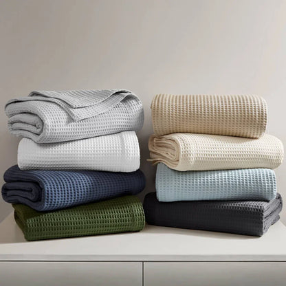 Haven Waffle Weave Cotton Blanket