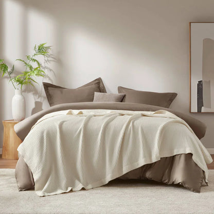 Haven Waffle Weave Cotton Blanket