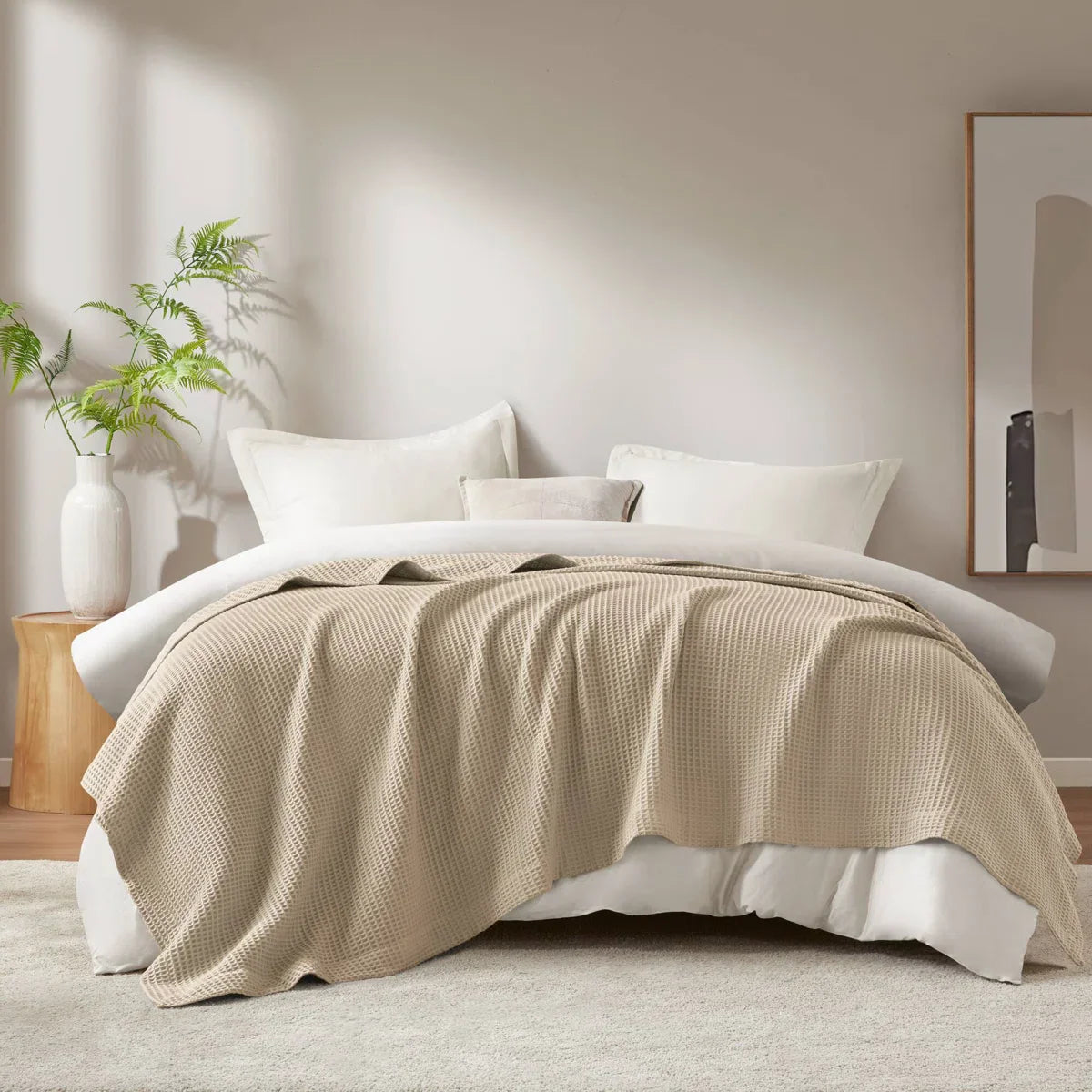 Haven Waffle Weave Cotton Blanket