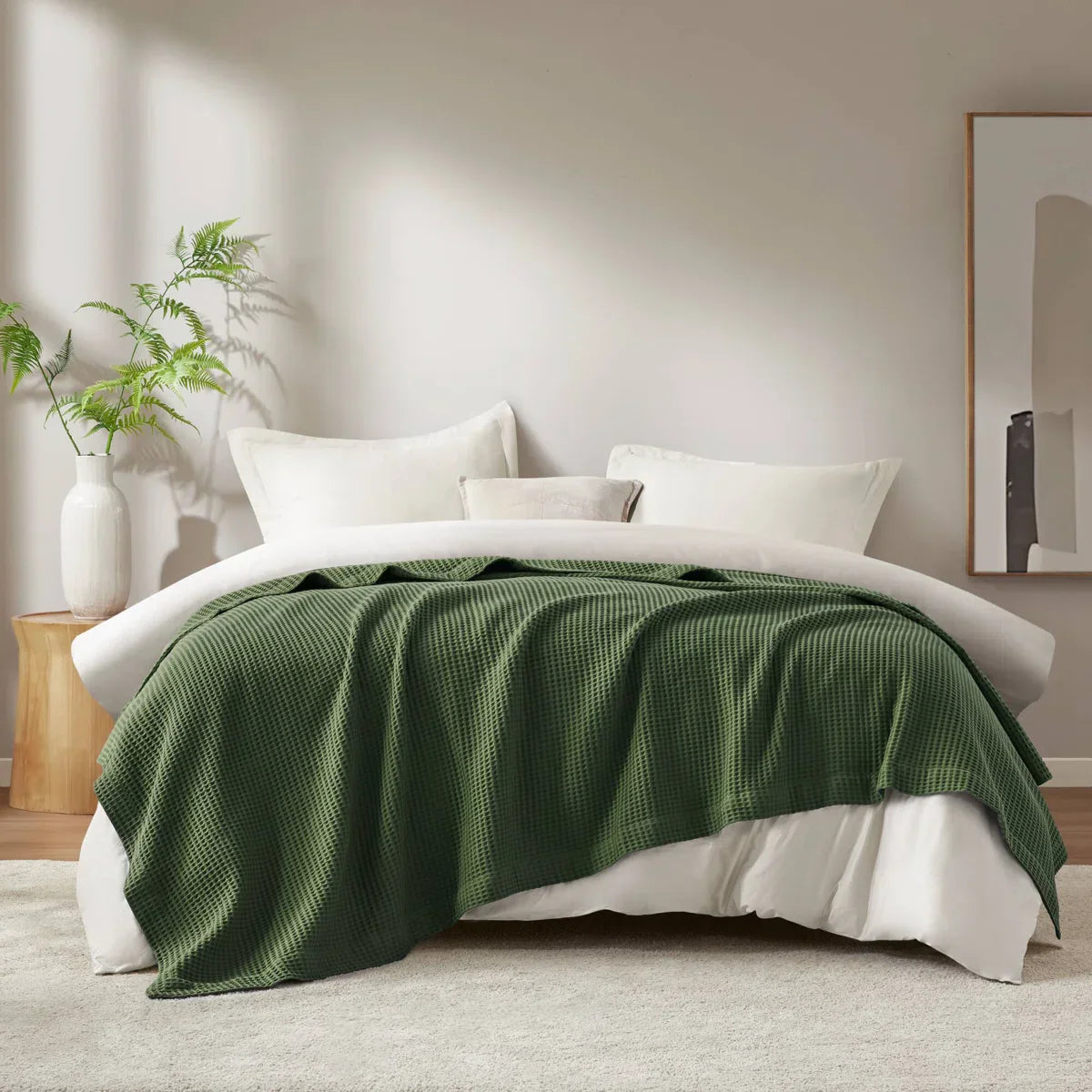 Haven Waffle Weave Cotton Blanket