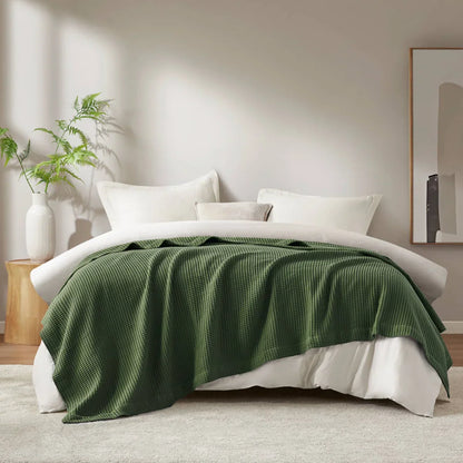 Haven Waffle Weave Cotton Blanket