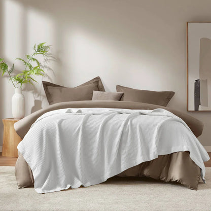 Haven Waffle Weave Cotton Blanket