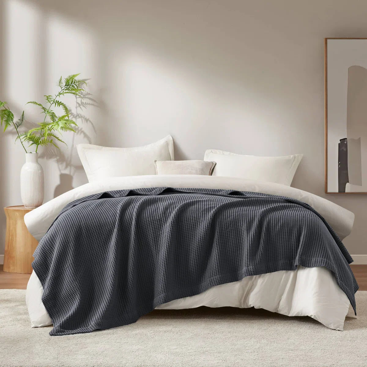 Haven Waffle Weave Cotton Blanket