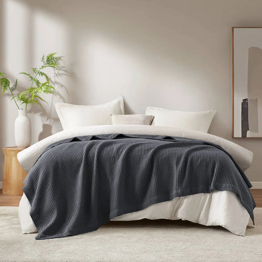Haven Waffle Weave Cotton Blanket