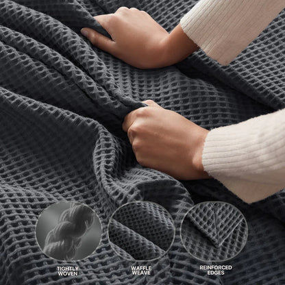 Haven Waffle Weave Cotton Blanket