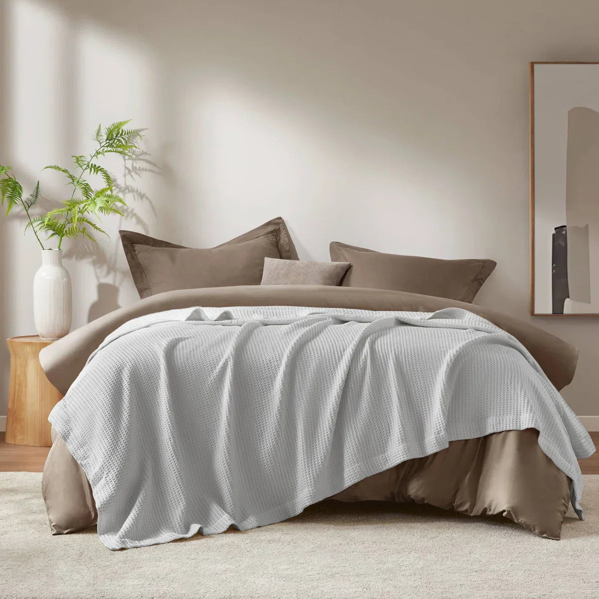 Haven Waffle Weave Cotton Blanket