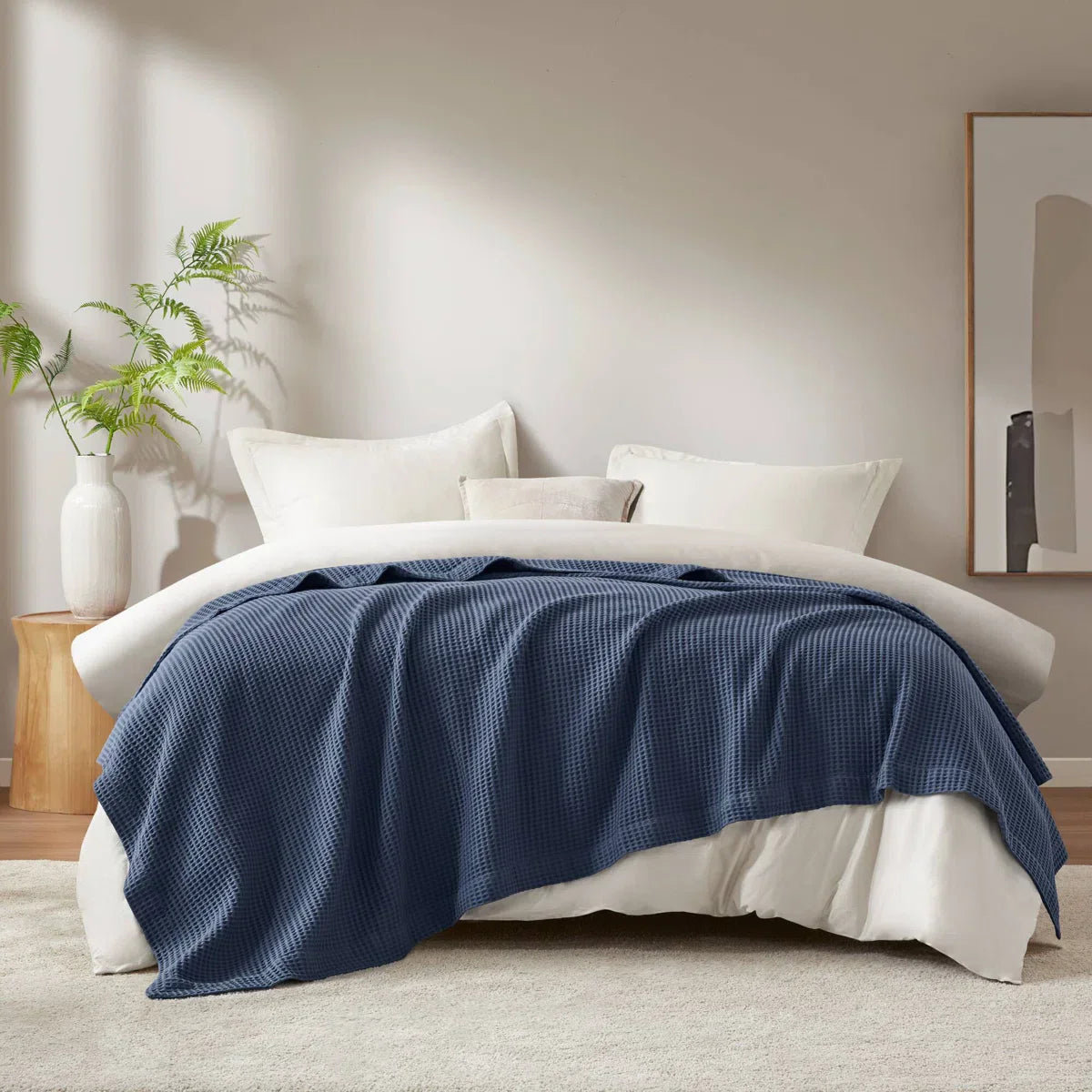 Haven Waffle Weave Cotton Blanket