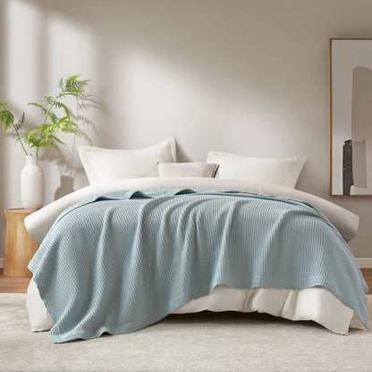 Haven Waffle Weave Cotton Blanket