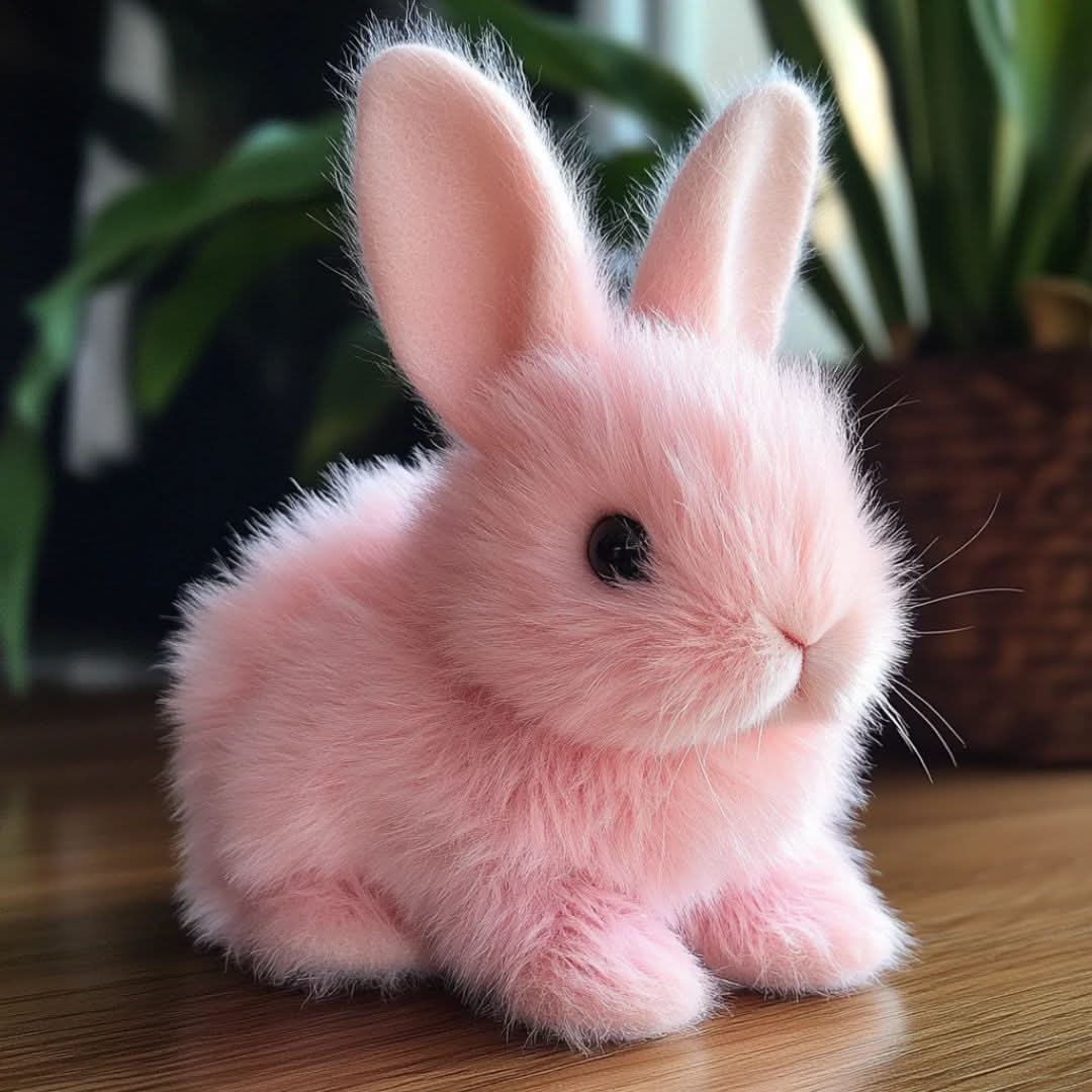 Stuffed Bunny Interactive Plush Toy with Sound and Hopping Action