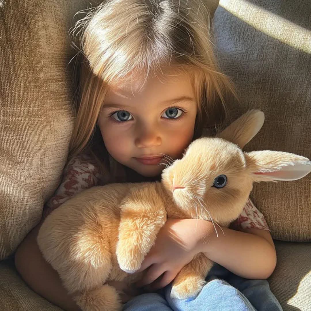 Stuffed Bunny Interactive Plush Toy with Sound and Hopping Action
