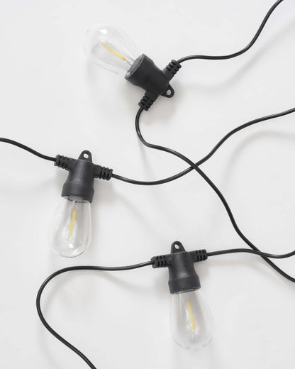 String Lights Solar Edison Outdoor Patio Lighting