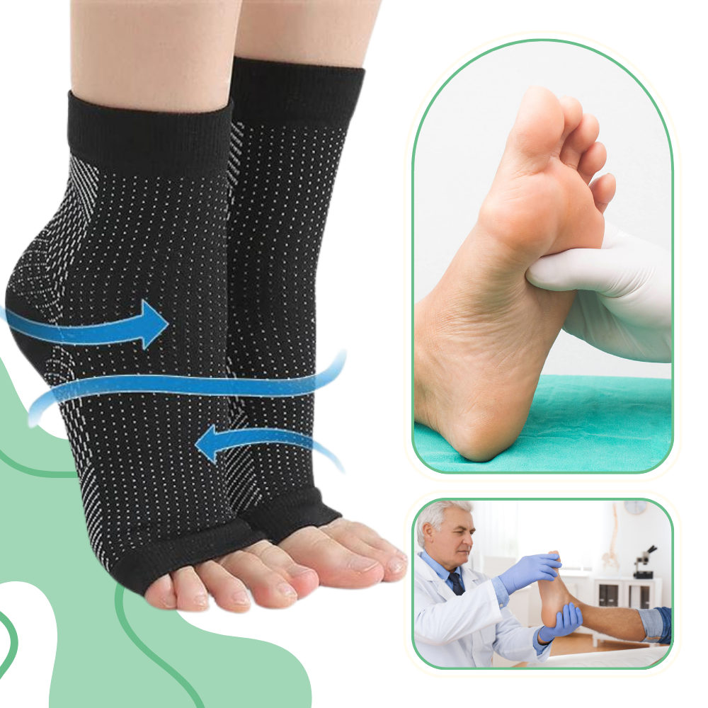 Open Toe Compression Socks Ankle Compression Sleeve for Women and Men