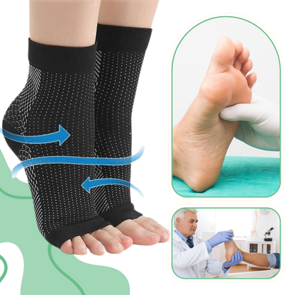 Open Toe Compression Socks Ankle Compression Sleeve for Women and Men