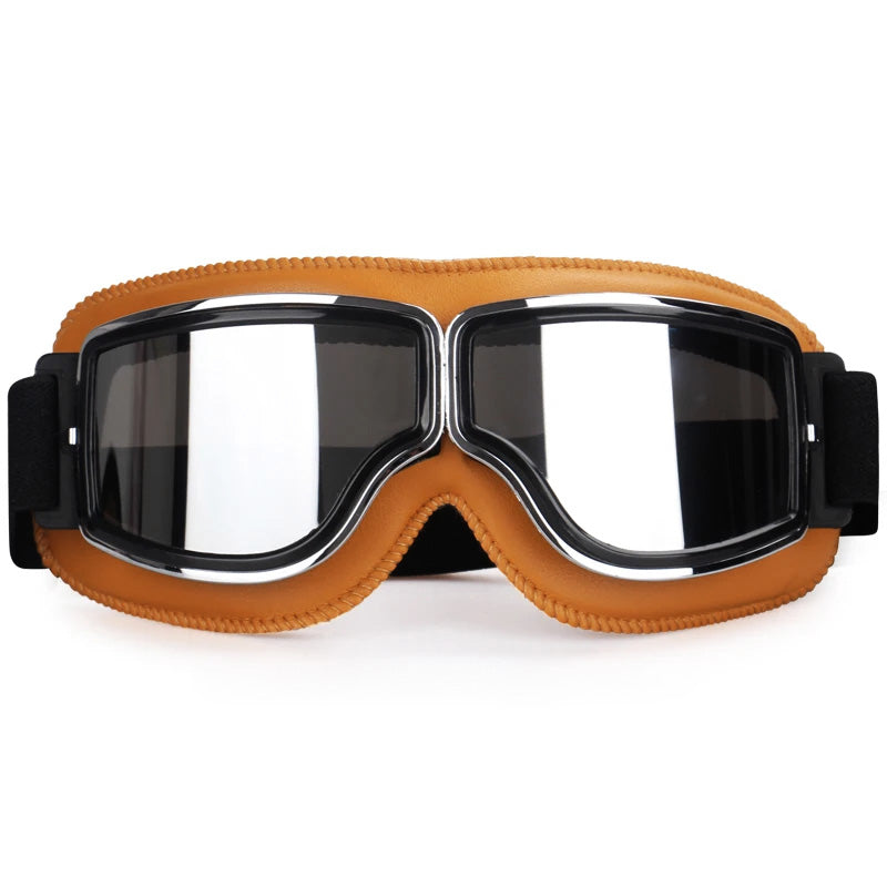 Motorcycle Goggles Vintage Retro Over Glasses UV for Helmet