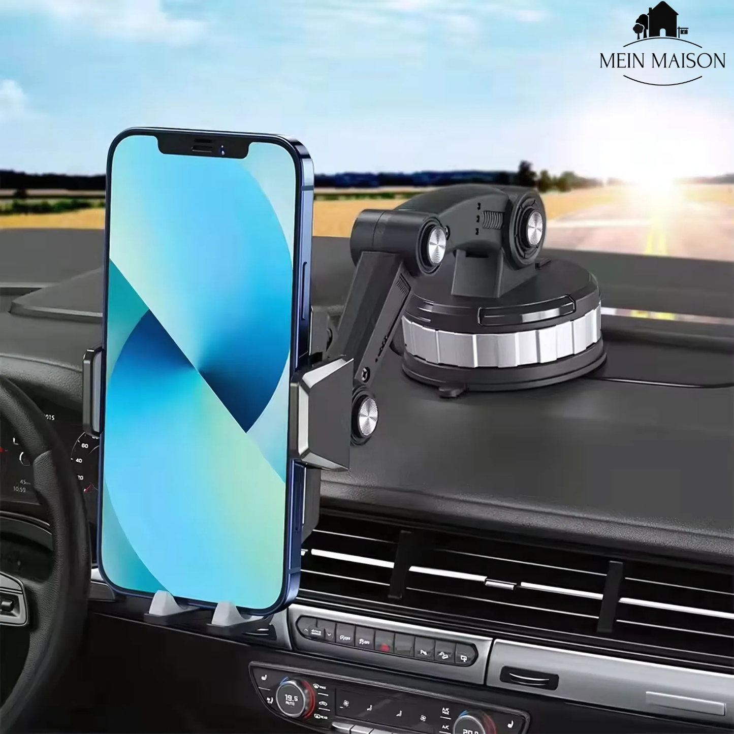 Phone Mount Car Holder Adjustable Dashboard Windshield Stand