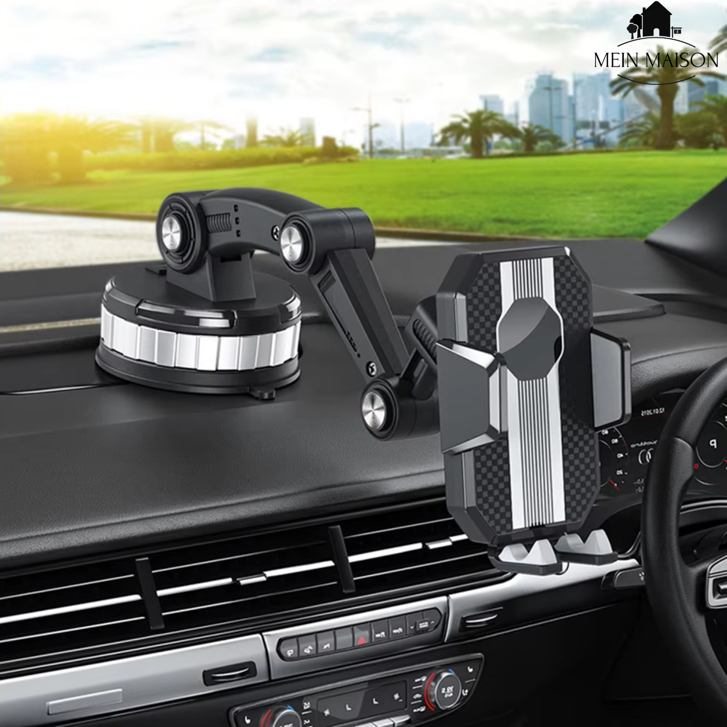 Phone Mount Car Holder Adjustable Dashboard Windshield Stand
