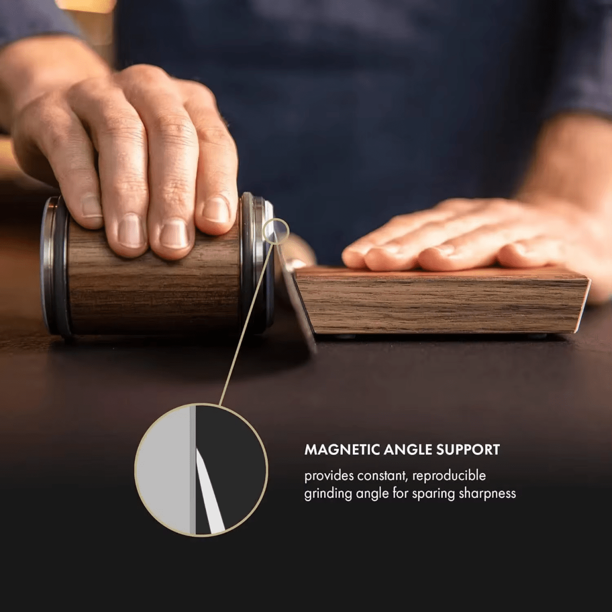 Knife Sharpener Rolling Diamond Magnetic Angle Sharpening Tool