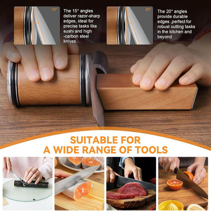 Knife Sharpener Rolling Diamond Magnetic Angle Sharpening Tool