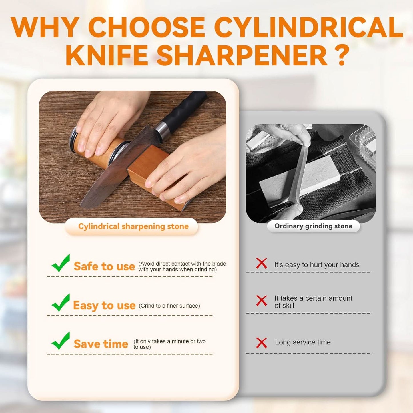 Knife Sharpener Rolling Diamond Magnetic Angle Sharpening Tool