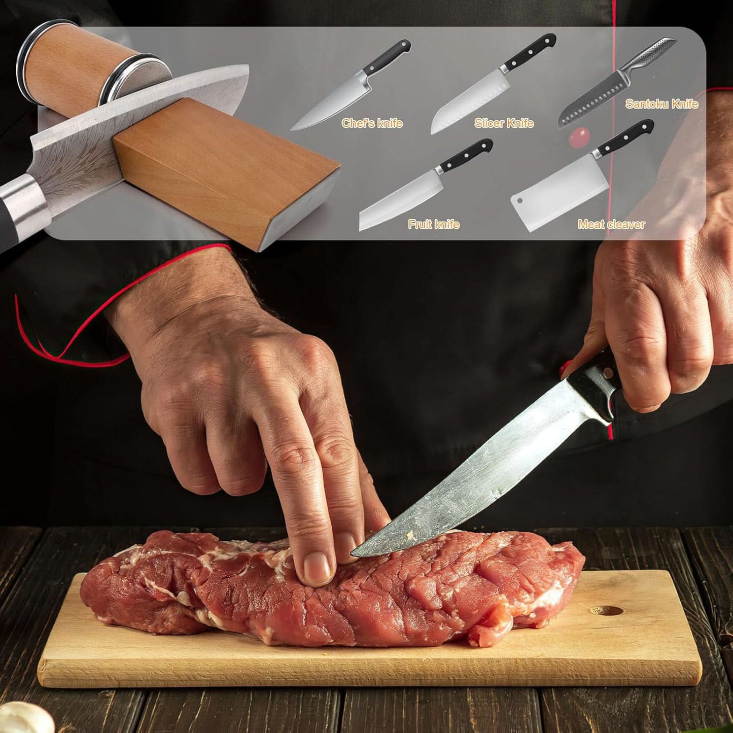 Knife Sharpener Rolling Diamond Magnetic Angle Sharpening Tool